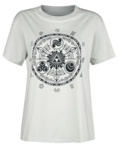 The Legend Of Zelda Blason Ailé - Triforce - Link-Blanc-S